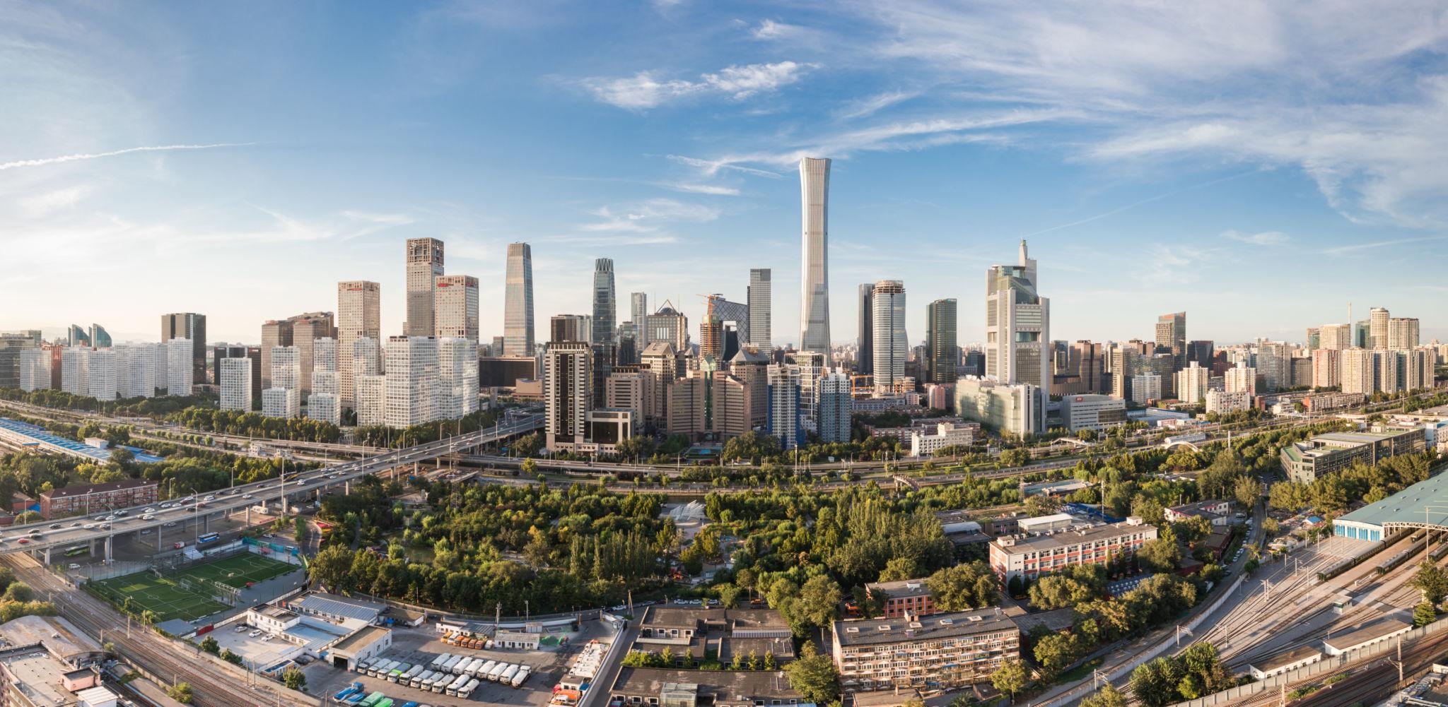 Beijing CBD skyline in Beijing, China