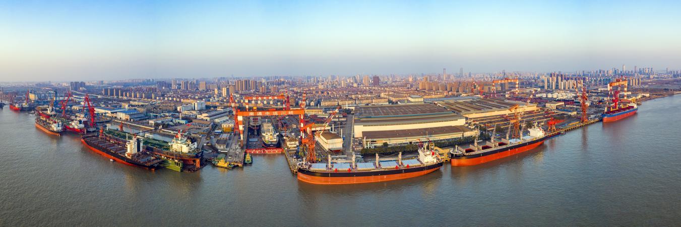 Nantong shipbuilding and marine equipment manufacturing in Jiangsu, China