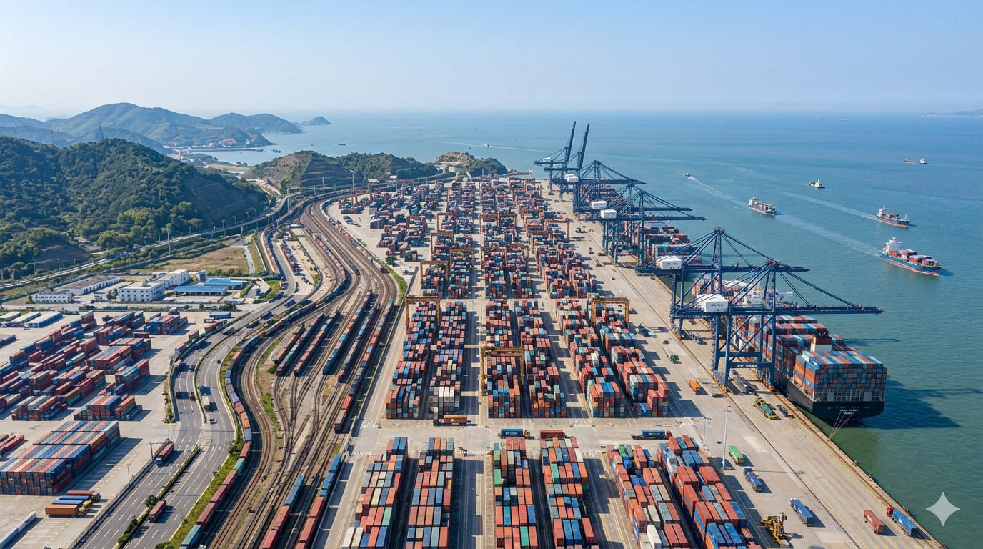 Ningbo-Zhoushan Port, one of the world's busiest seaports in China