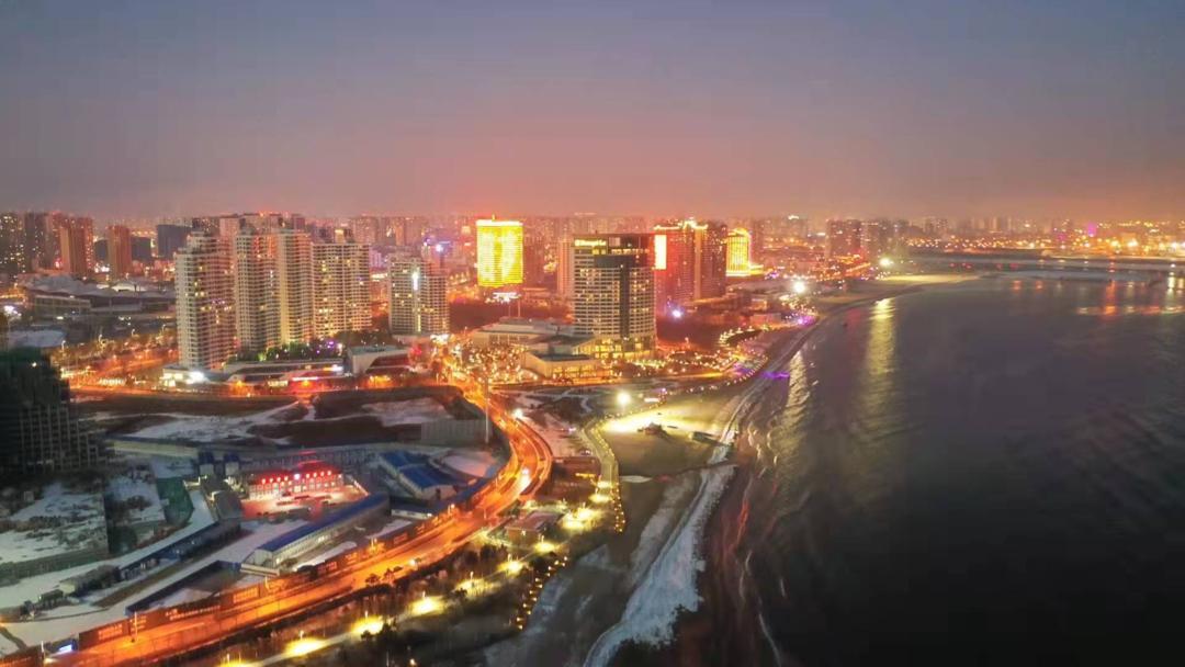 Qinhuangdao CBD skyline in Qinhuangdao, China