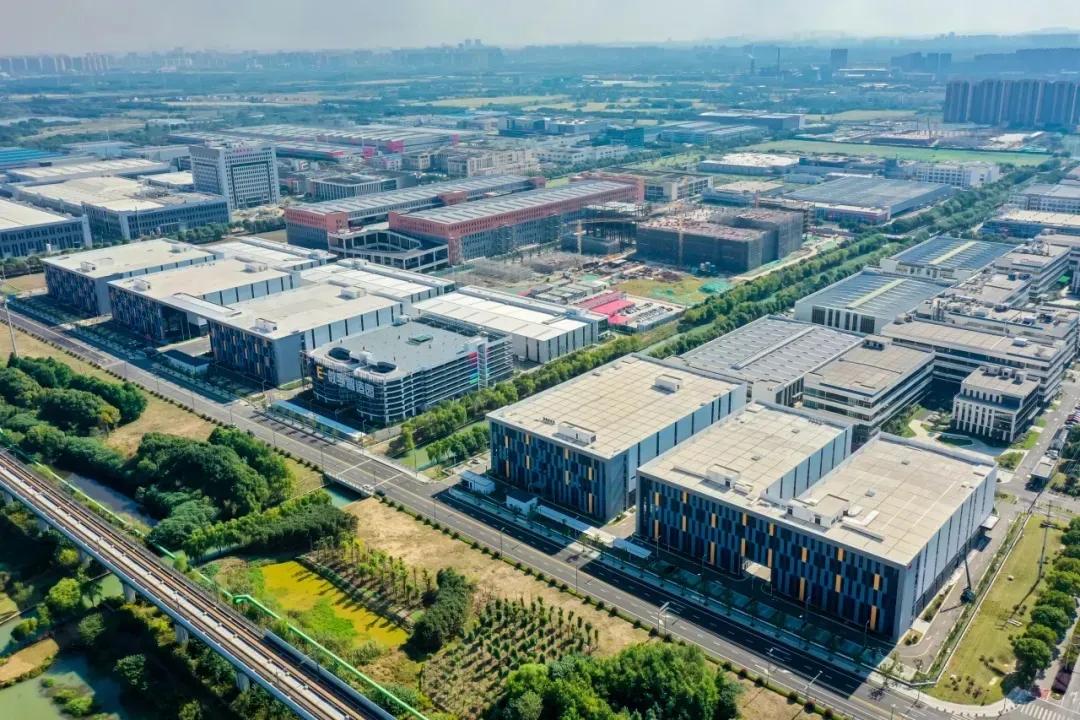 Suzhou manufacturing industrial park and export industry in Jiangsu China
