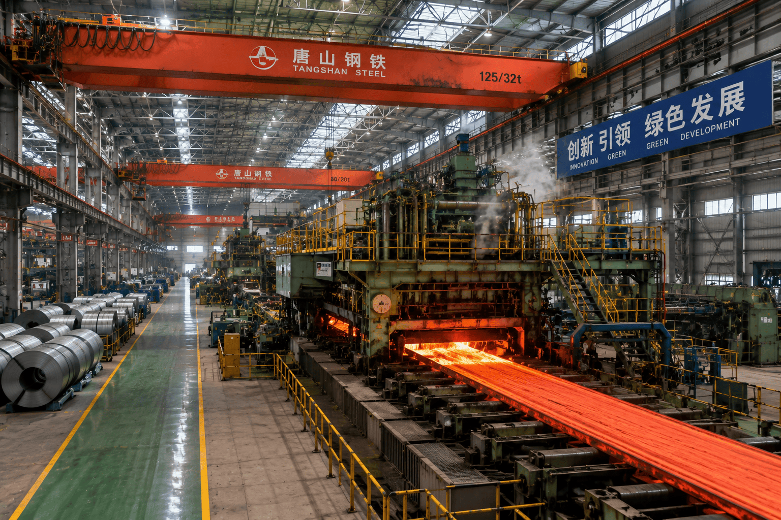Tangshan industrial manufacturing and steel production