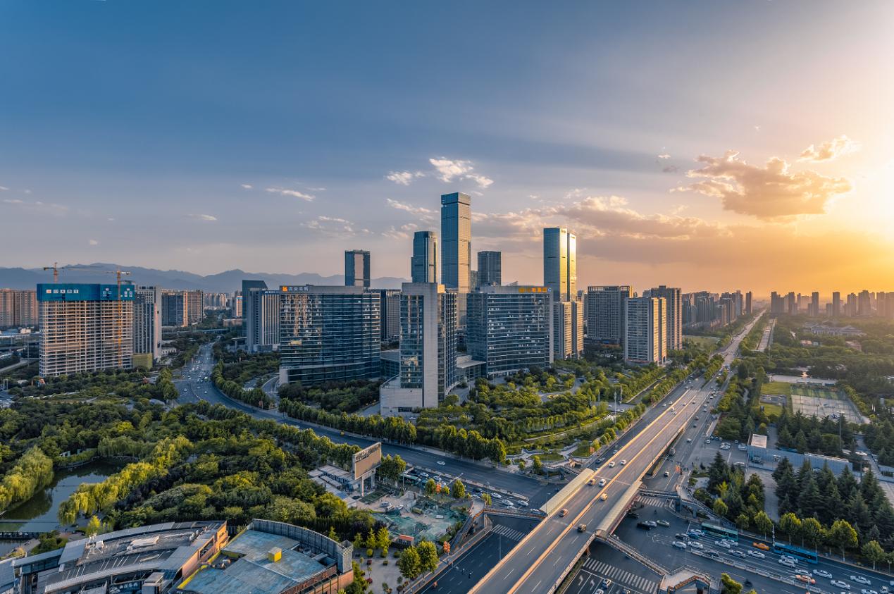 Xi'an city skyline in Shaanxi, China