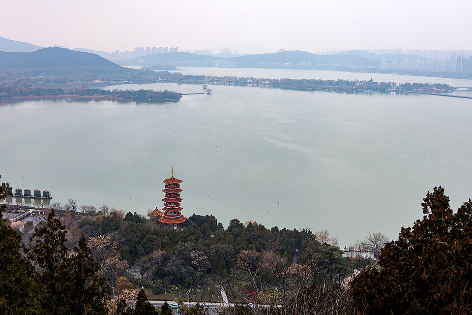 Yunlong Lake in Xuzhou, Jiangsu, China