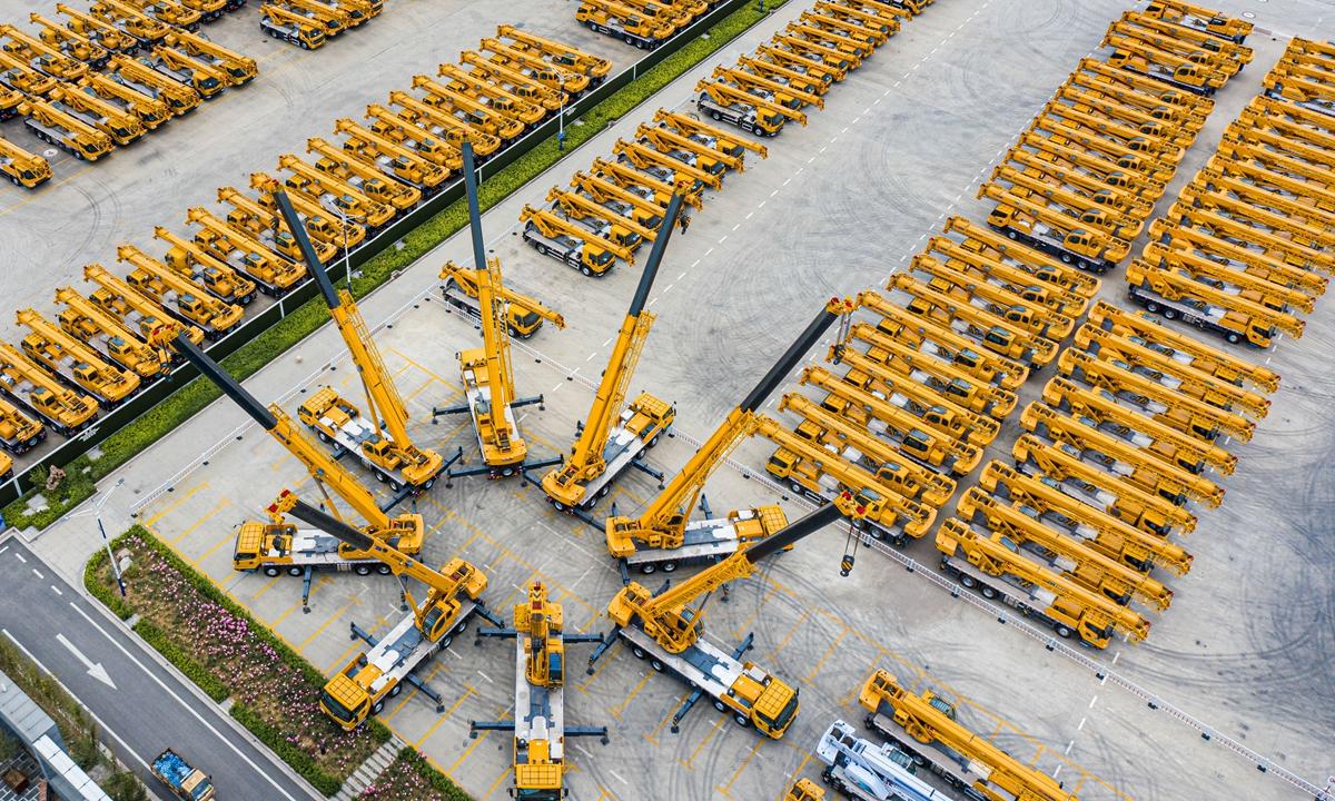 Xuzhou construction machinery and advanced manufacturing industry in Jiangsu, China